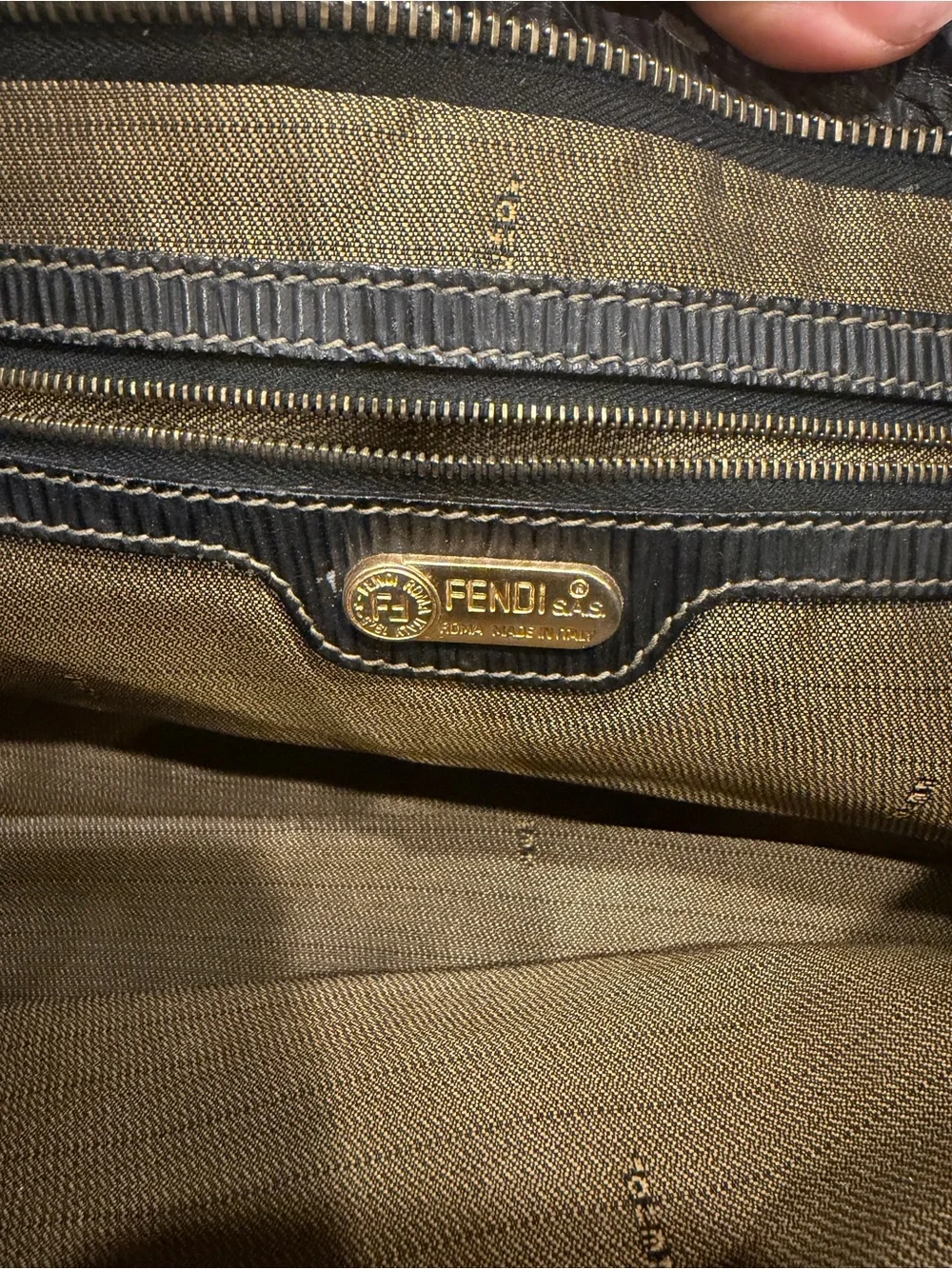 Authentic Vintage Fendi Zucca FF Canvas Tote 🤎 W COA